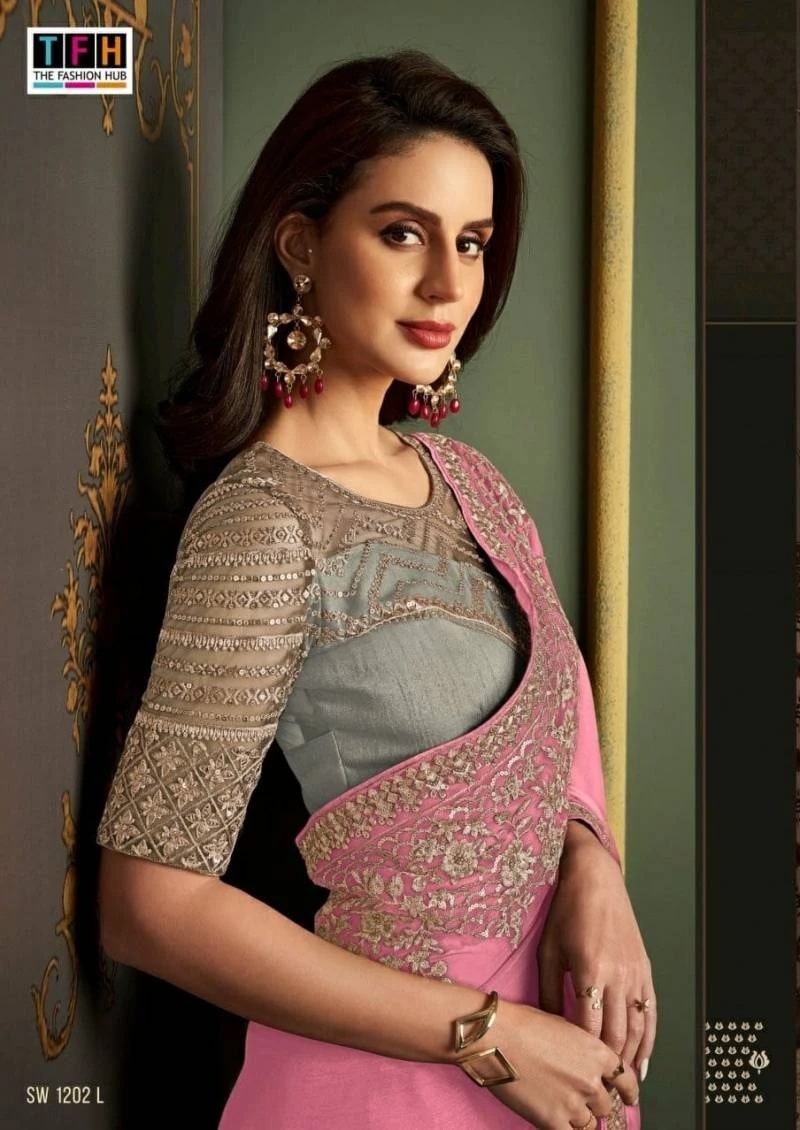 Desirable Silk Embroidered Trendy Saree