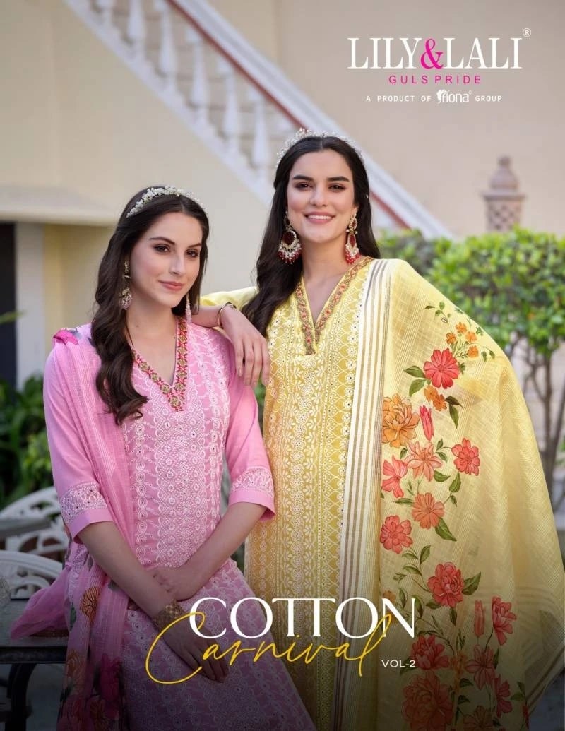 Lily And Lali Cotton Carnival Vol 2 Designer Ready Made Dress Collection