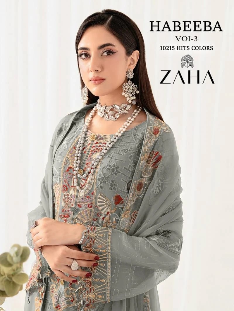 Zaha Habeeba Vol 3 Georgette Pakistani Suit Collection