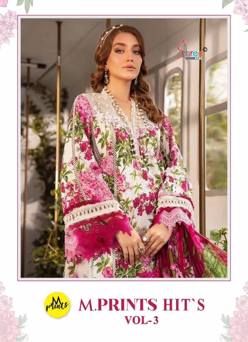 Shree M Prints Hits Vol 3 Pakistani Salwar Suit Cotton Dupatta