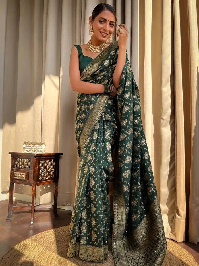 Mc 614 Banarasi Silk Saree For Wedding