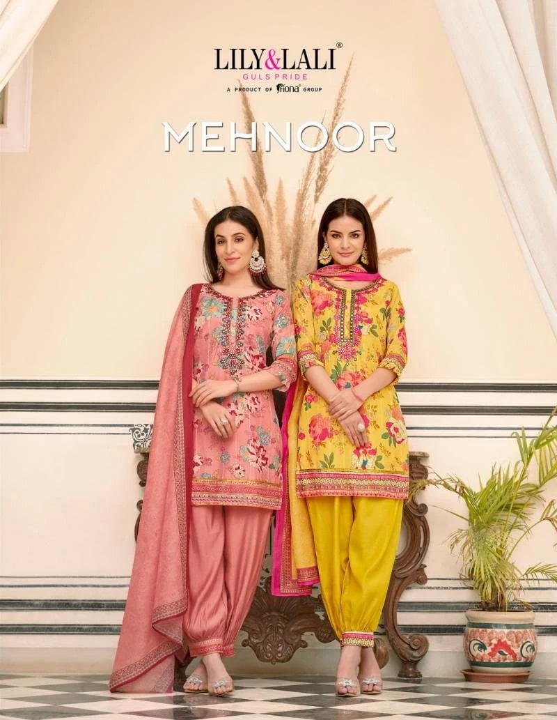 Lily And Lali Mehnoor Designer Ready made Dress Collection