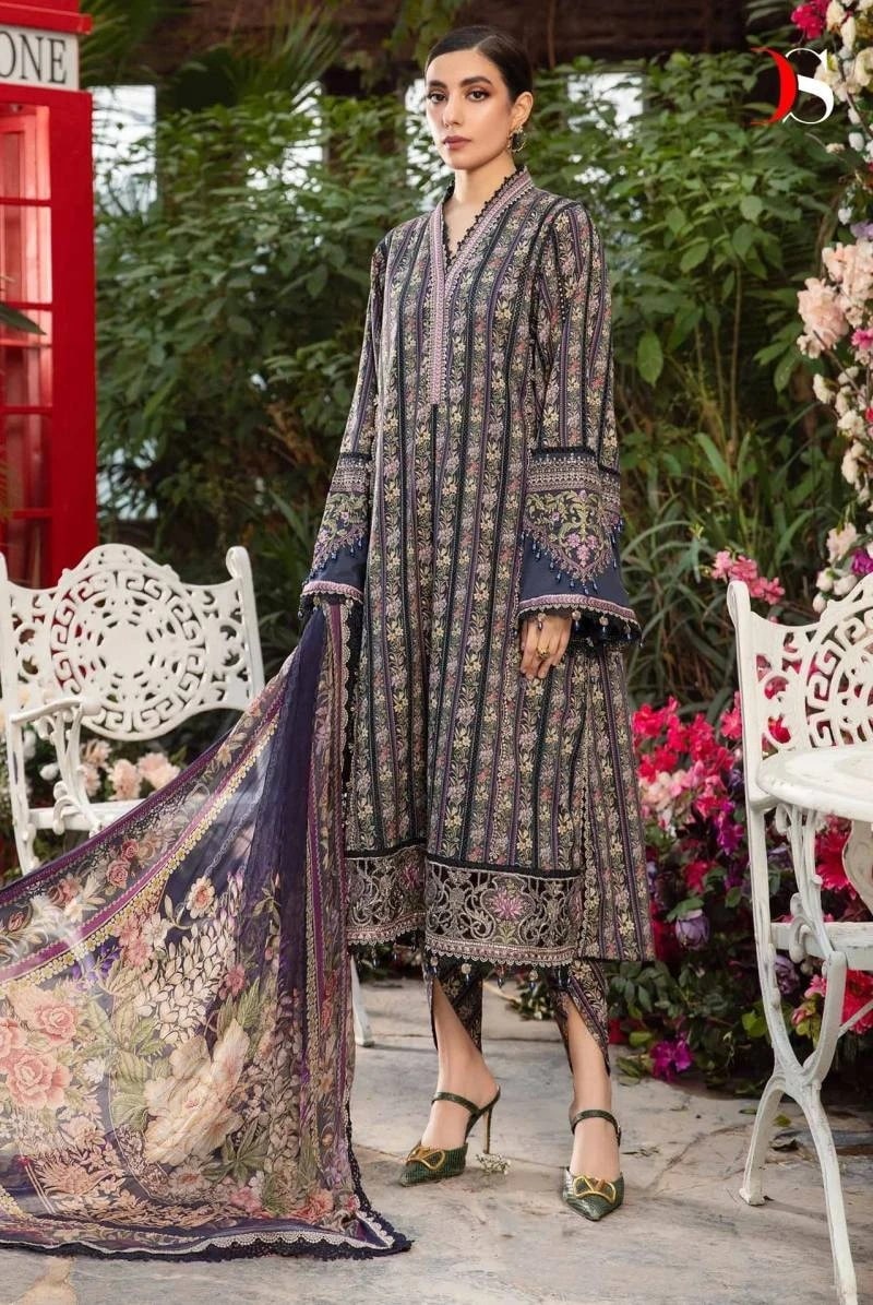 Deepsy Maria B MPrints 24 Pakistani Salwar Suits Chiffon Dupatta Collection