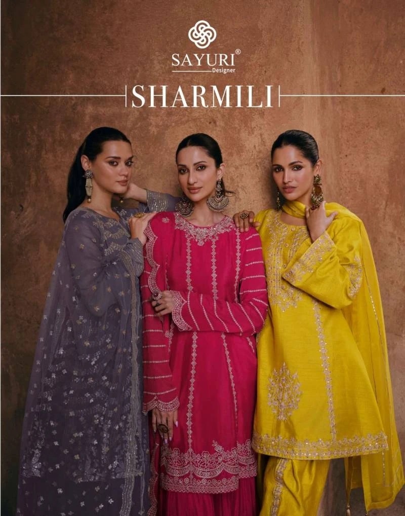 Sayuri Sharmili Silk Designer Salwar Suits Collection