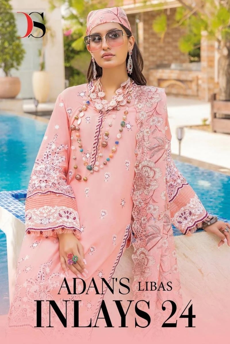 Deepsy Adans Libas Inlays 24 Embroidery Salwar Suit Collection