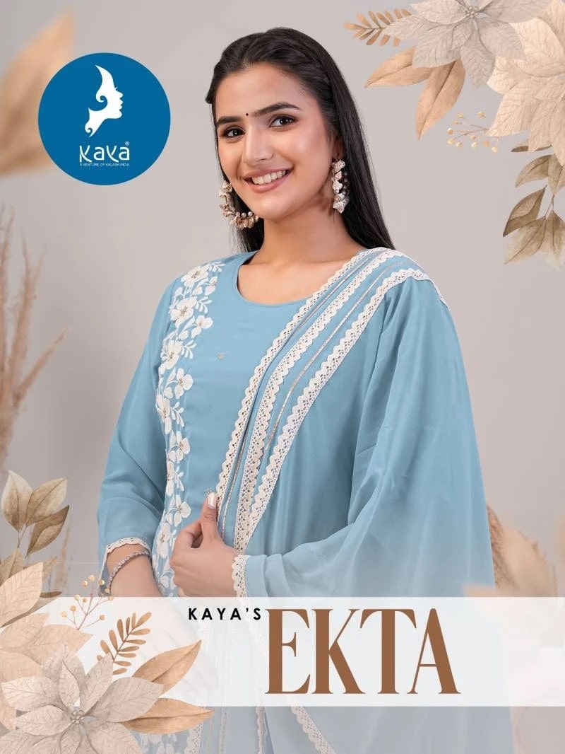 Kaya Ekta Daily Wear Kurti Pant With Dupatta Collection