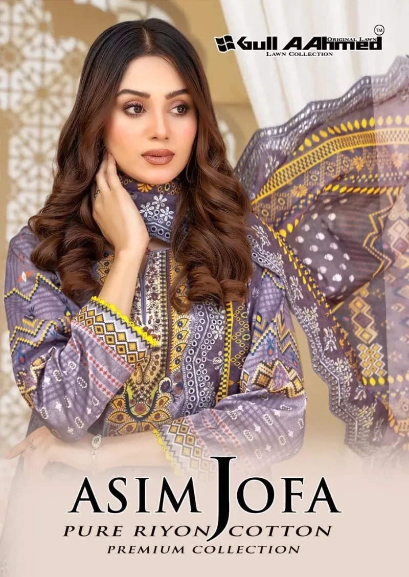 Gull A Ahmed Asim Jofa Premium Cotton Dress Material Collection