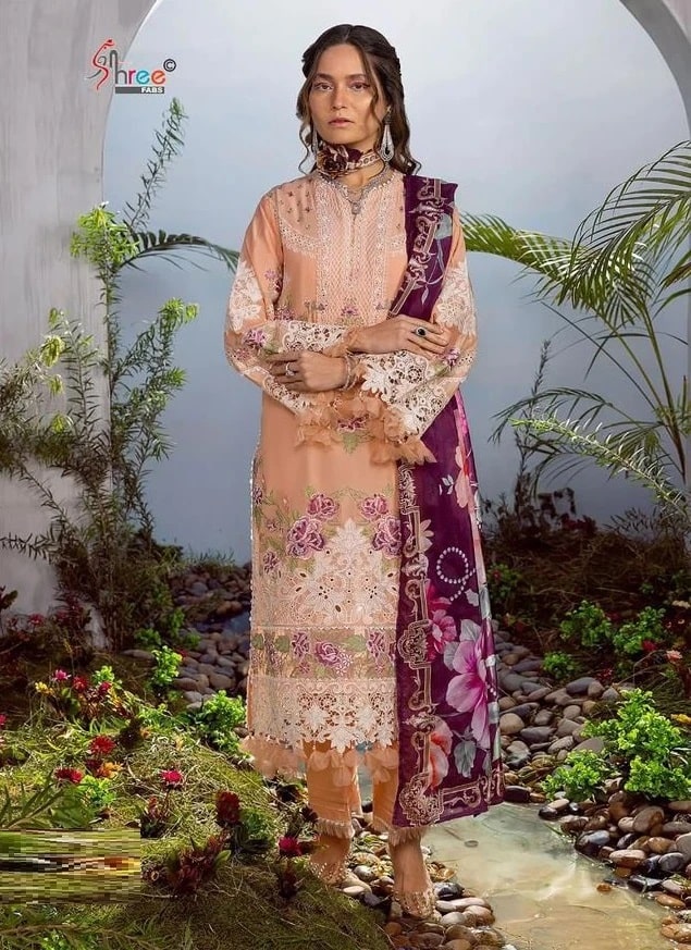 Shree Mariya B Lawn Festival Collection Vol 2 Chiffon Dupatta Pakistani Suits