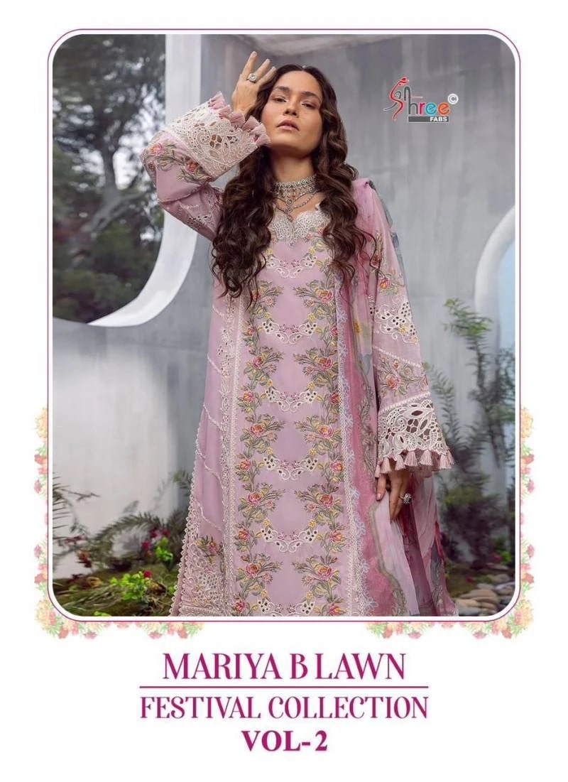Shree Mariya B Lawn Festival Collection Vol 2 Cotton Pakistani Suits