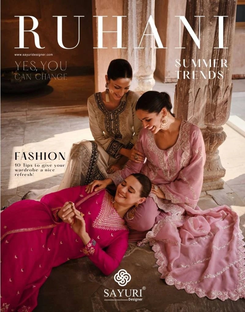Sayuri Ruhani Real Georgette Designer Salwar Suits Collection