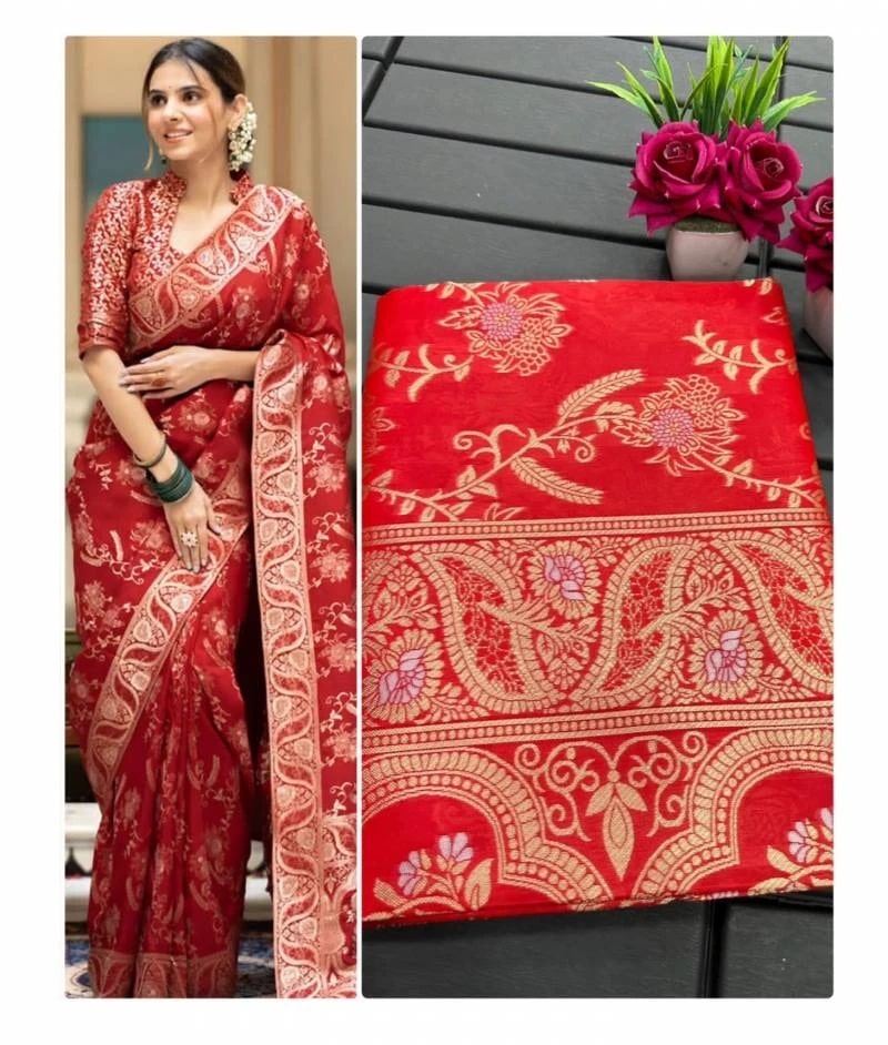 Aab Kalaki Soft Lichi Silk Wedding Saree Collection