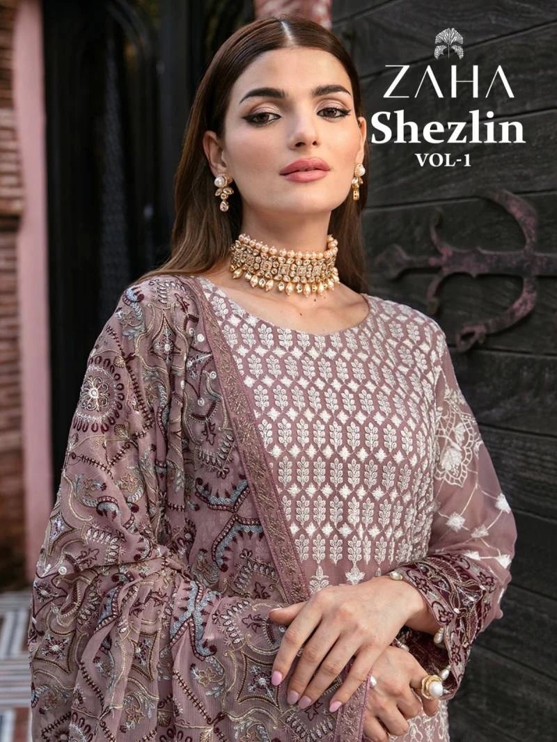Zaha shezlin Vol 1 Georgette Pakistani Suits Wholesale