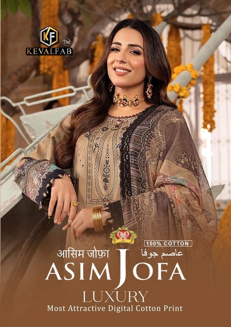Keval Asim Jofa Luxury Printed Cotton Dress Material Collection