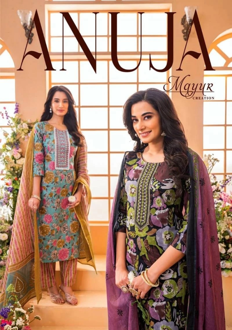 Mayur Anuja Tie Patti Lawn Cotton Dress Material Collection