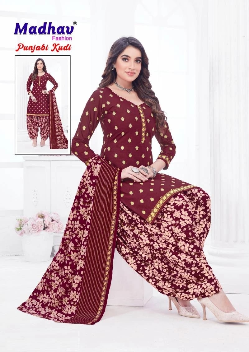 Madhav Punjabi Kudi Vol 13 Pure Cotton Dress Material Collection