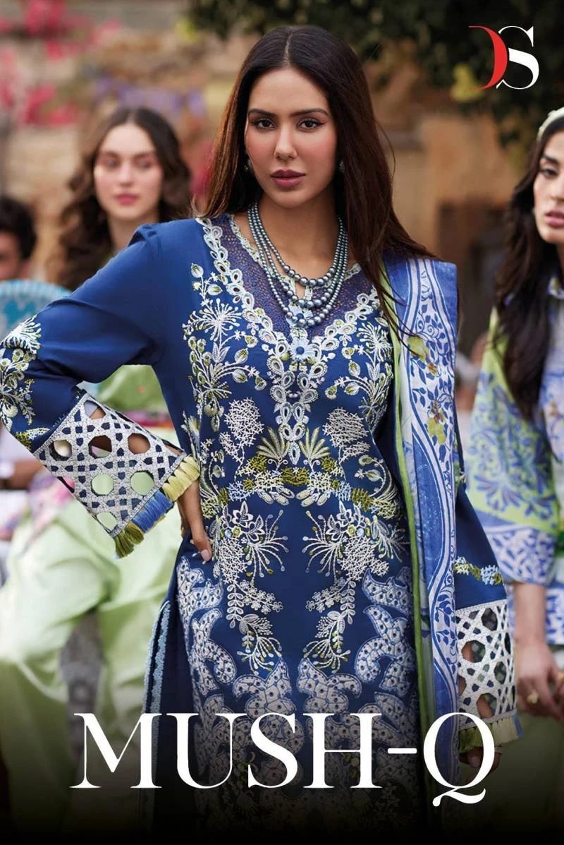 Deepsy Mush Q Cotton Embroidery Pakistani Suit Collection