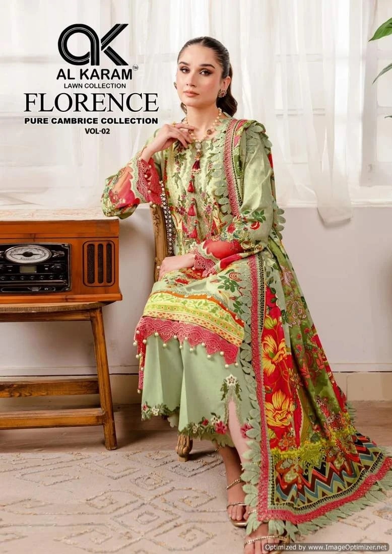 Al Karam Florence Vol 2 Cotton Pakistani Dress Material