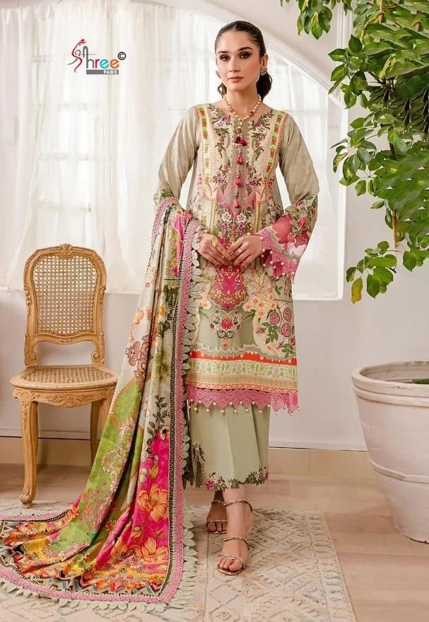 Shree Jade Bliss Lawn Collection Vol 5 Pakistani Suits Chiffon Dupatta