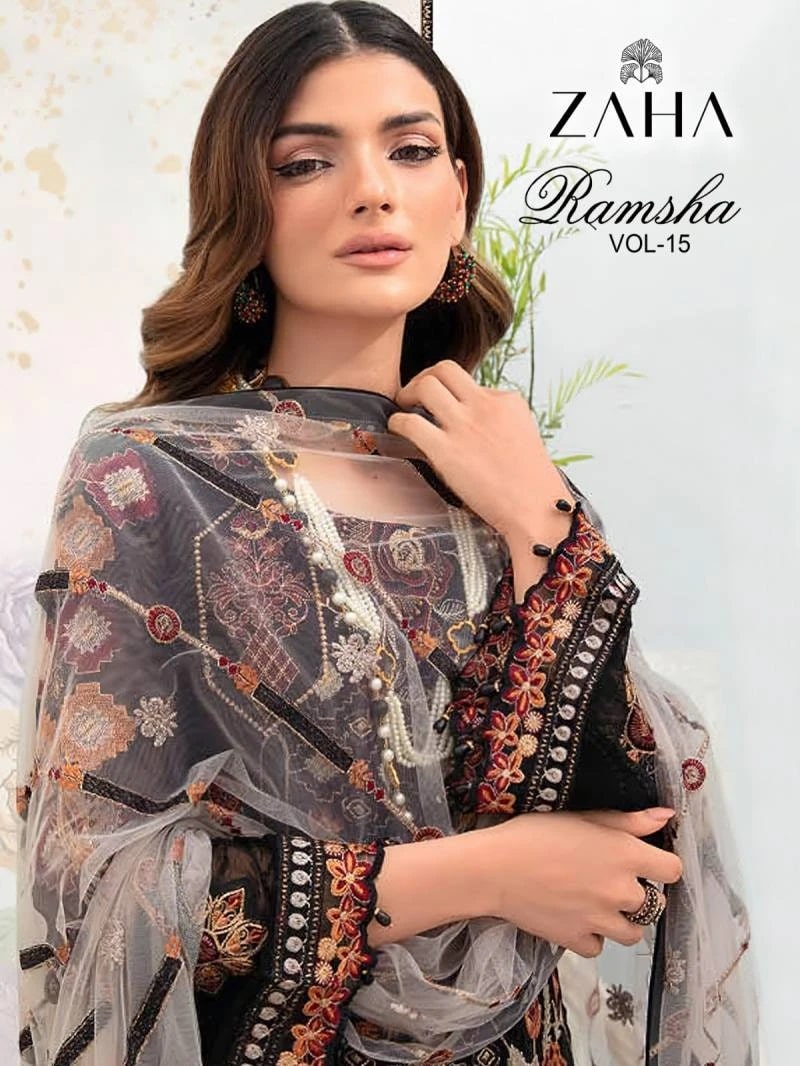 Zaha Ramsha Vol 15 Georgette Pakistani Suits Wholesale