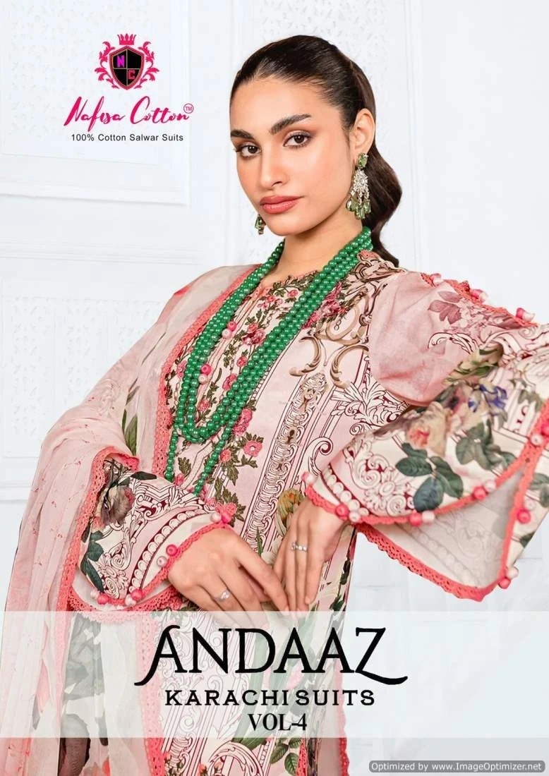 Nafisa Andaaz Vol 4 Soft Cotton Dress Material Collection