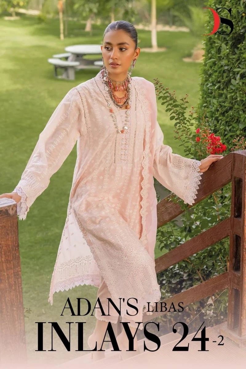 Deepsy Adans Libas Inlays 24 Vol 2 Cotton Pakistani Suits Collection