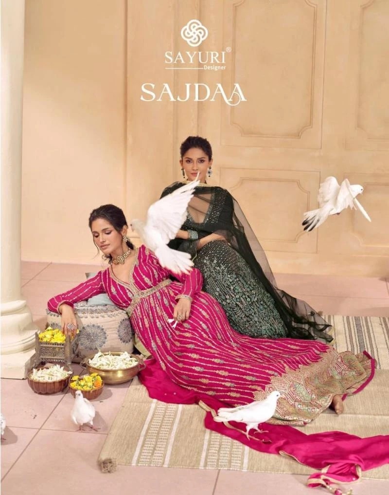 Sayuri Sajdaa Real Georgette Designer Gown Collection