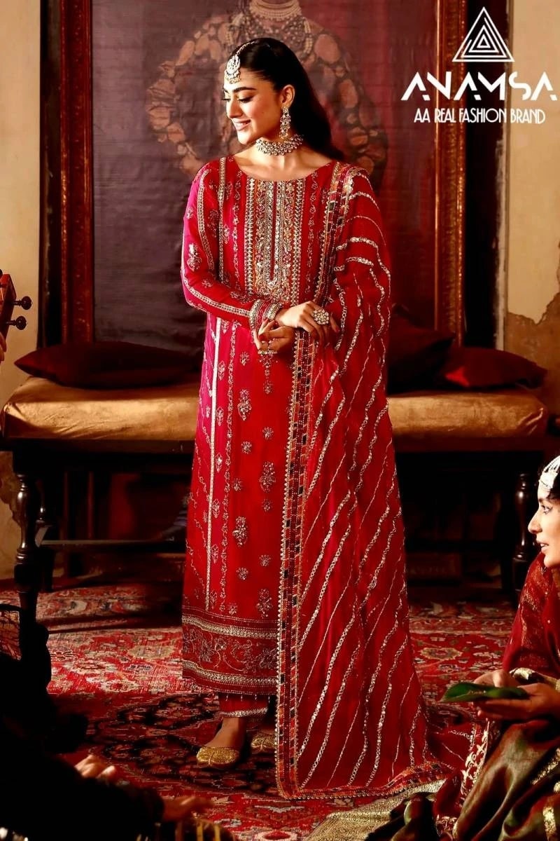 Anamsa 421 Georgette Pakistani Suits Wholesale