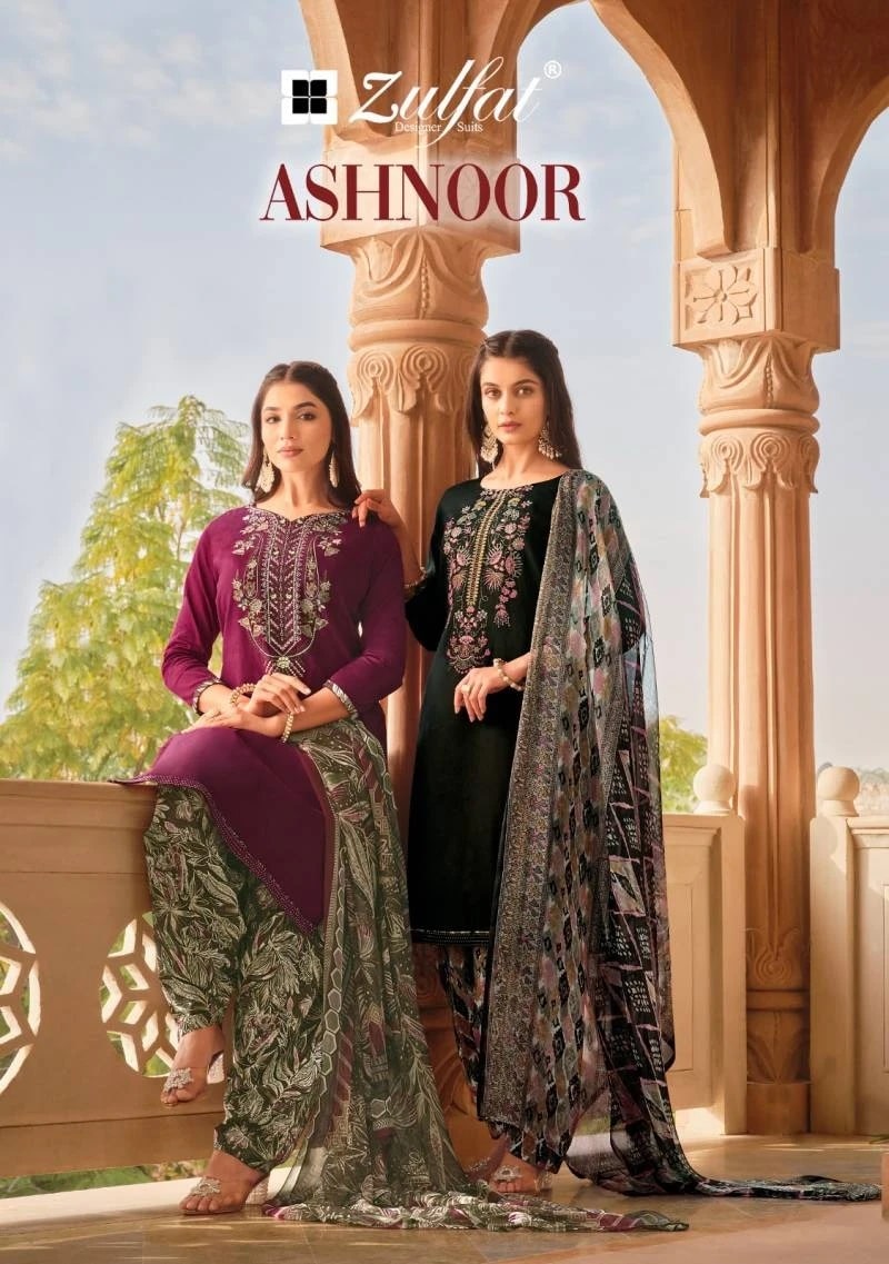 Zulfat Ashnoor Exclusive Dress Material Collection