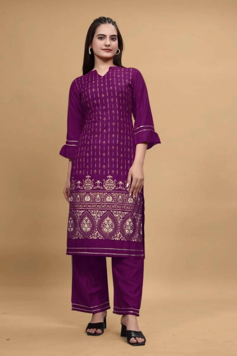 Insta 1 Printed Casual Wear Kurti With Bottom Collection