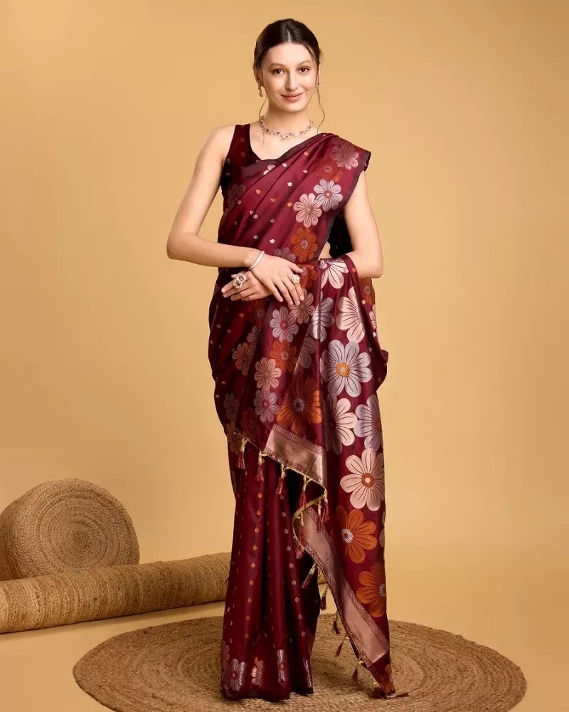 Maahi 144 Weaving Worked Banarasi Silk Saree Collection