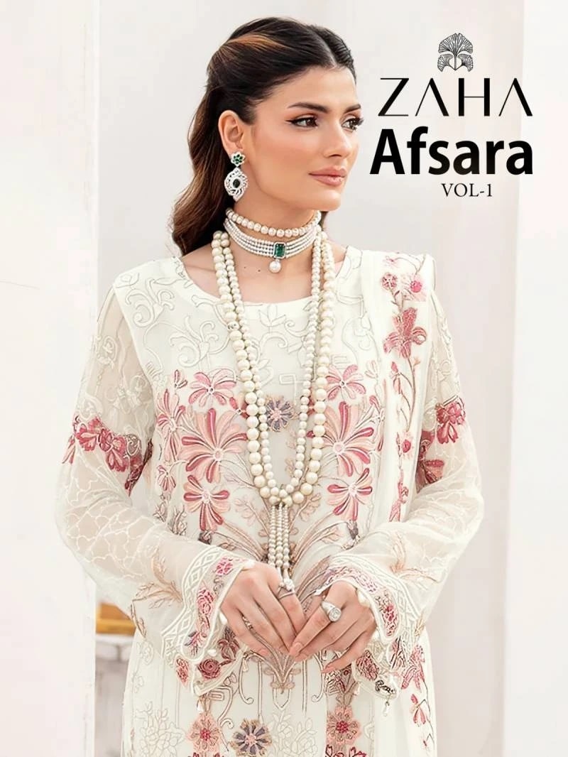 Zaha Afsara Vol 1 Embroidery Pakistani Salwar Kameez Collection