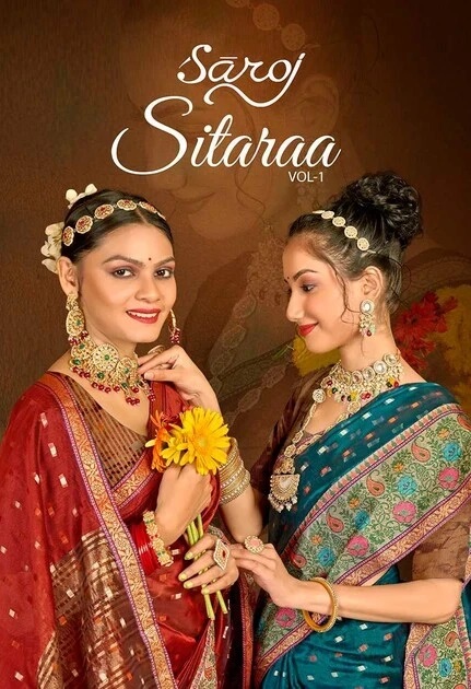 Saroj Sitaraa Vol 1 Organza Silk Saree Collection