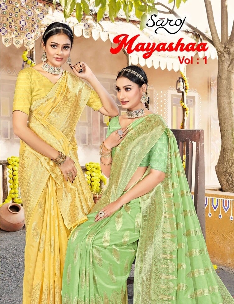 Saroj Mayashaa Vol 1 Wedding Soft Silk Saree Collection
