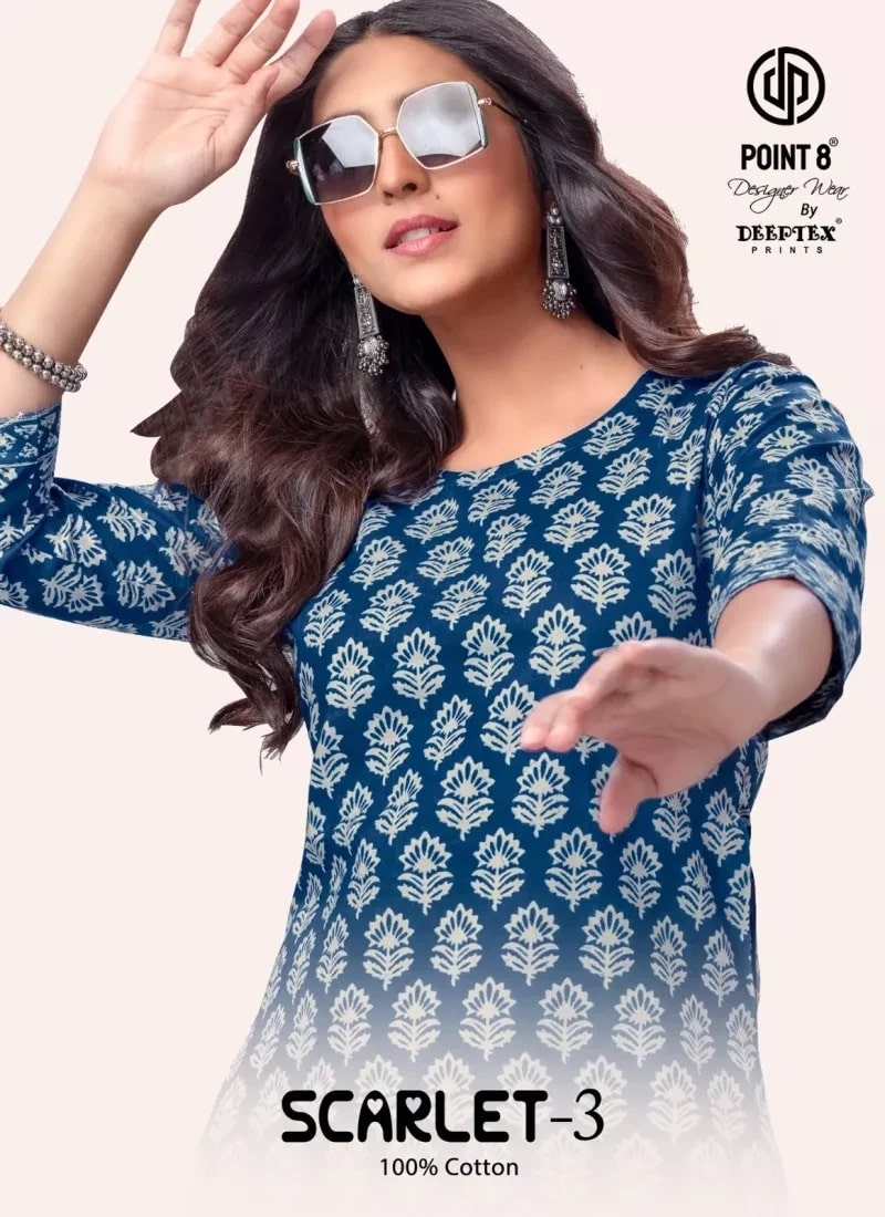 Deeptex Scarlet Vol 3 Pure Cotton Fancy Tops Collection