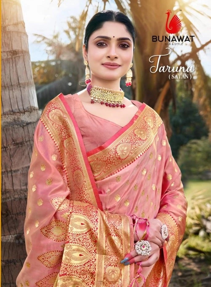 Bunawat Taruna Wedding Wear Satin Silk Saree Collection