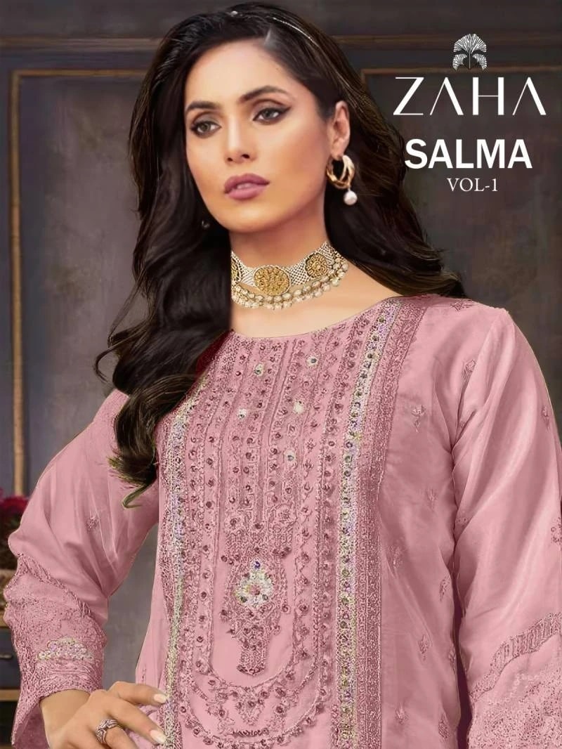 Zaha Salma Vol 1 Designer Pakistani Salwar Kameez Collection