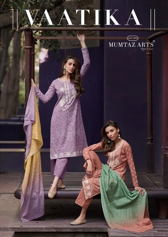 Mumtaz Vaatika Digital Printed Designer Dress Material Collection