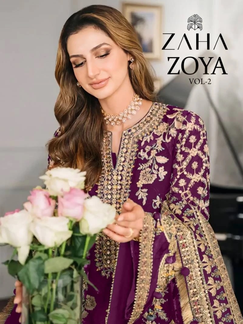 Zaha Zoya Vol 2 Designer Pakistani Salwar Kameez Collection