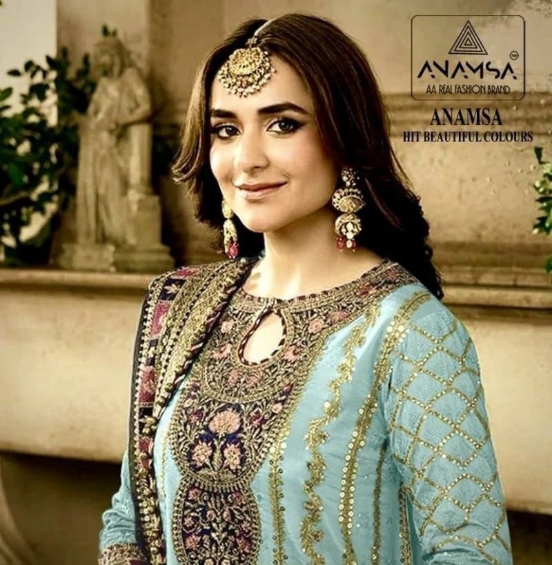 Anamsa 429 A To D Hit Colors Pakistani Suit Collection