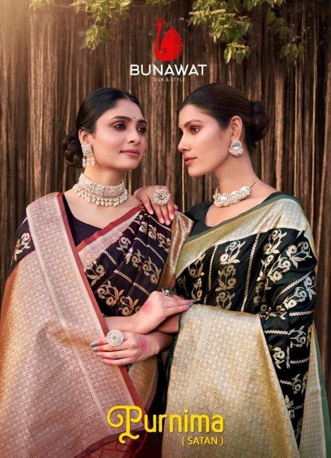 Bunawat Purnima Silk Wedding Wear Saree Collection