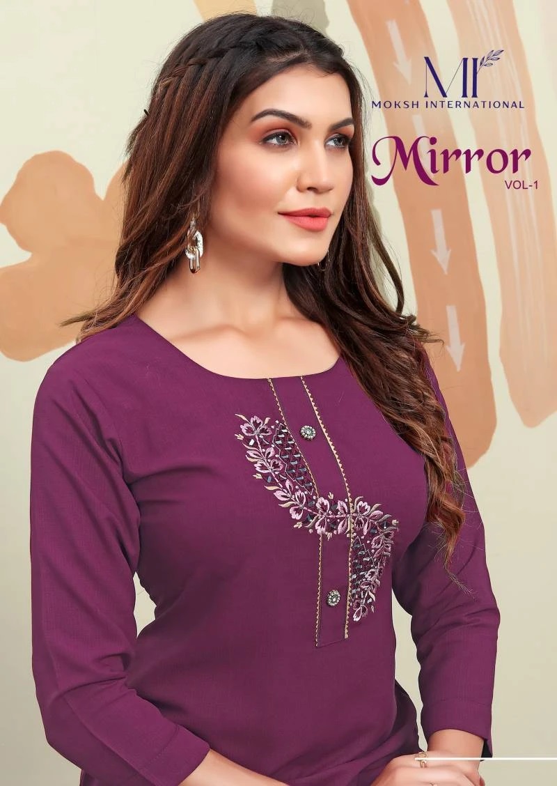 Moksh Mirror Vol 1 Daily Wear Cotton Kurti With Pant Collection