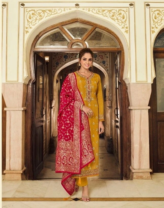 Zisa Kainaat Jacquard Designer Salwar Suit Collection
