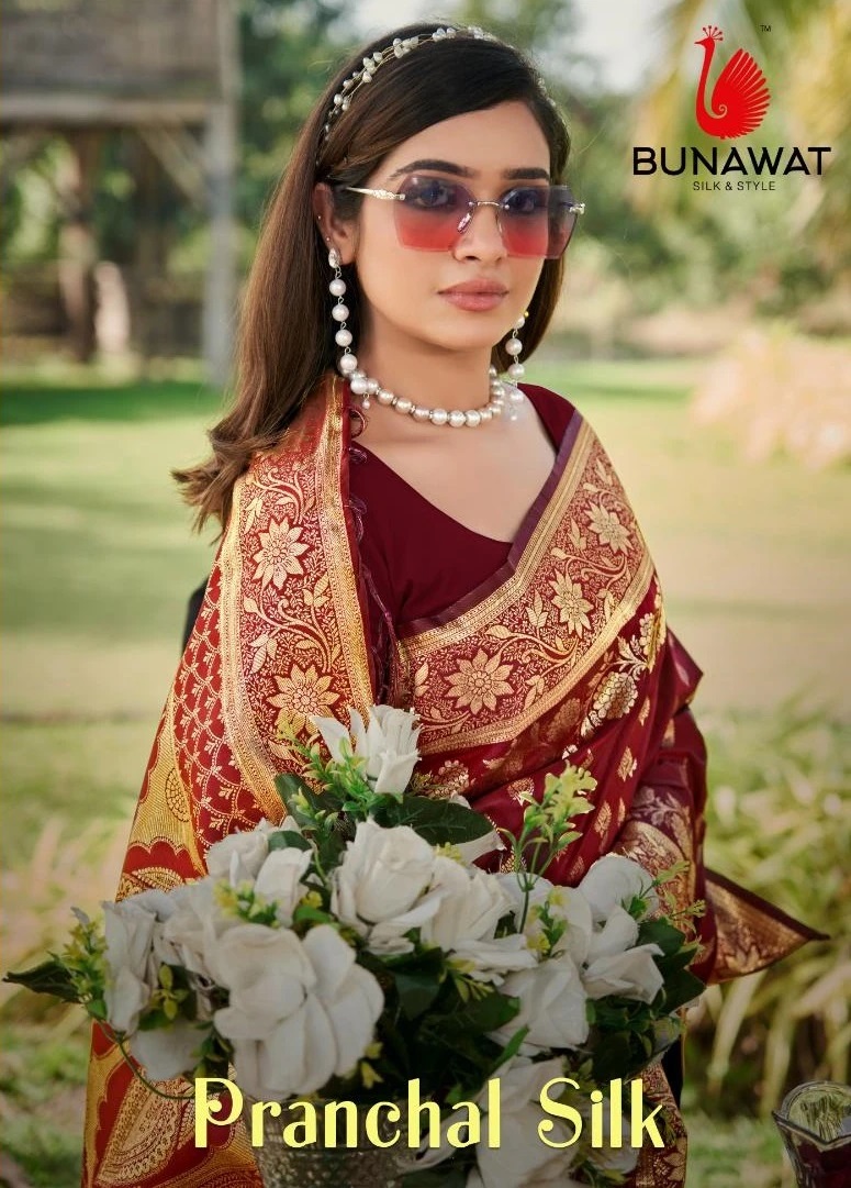 Bunawat Pranchal Silk Wedding Wear Saree Collection