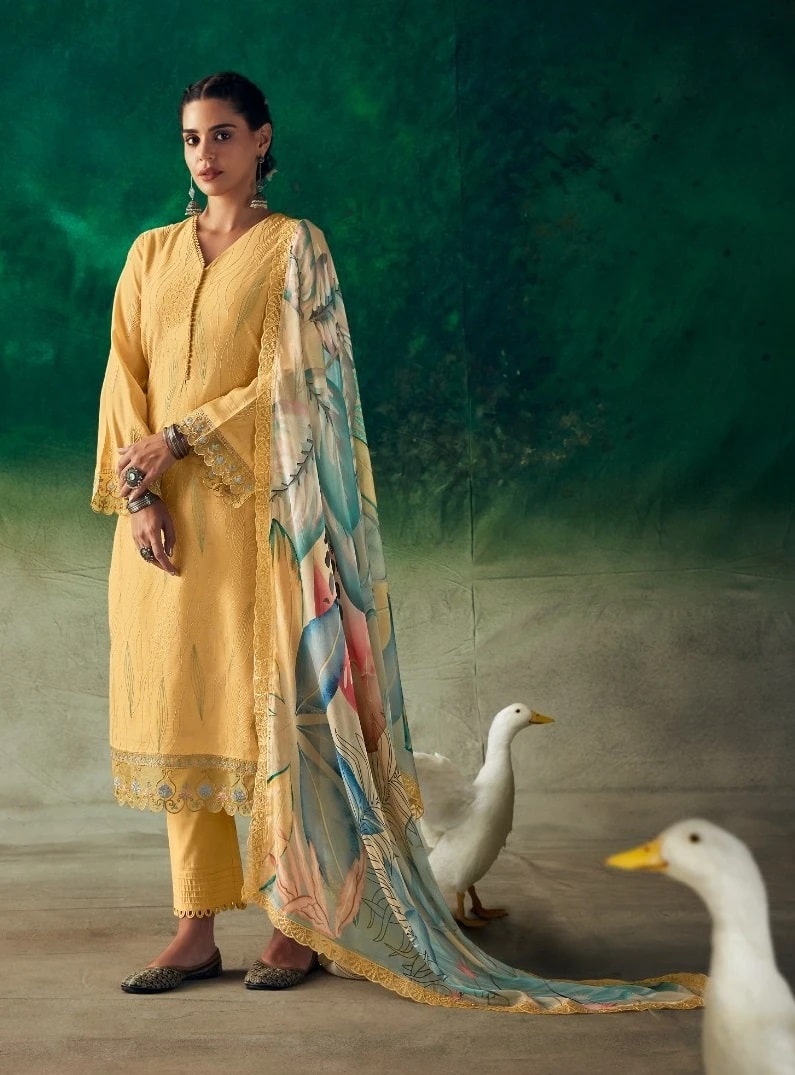 Kimora Heer Tareef Muslin Designer Salwar Kameez Collection