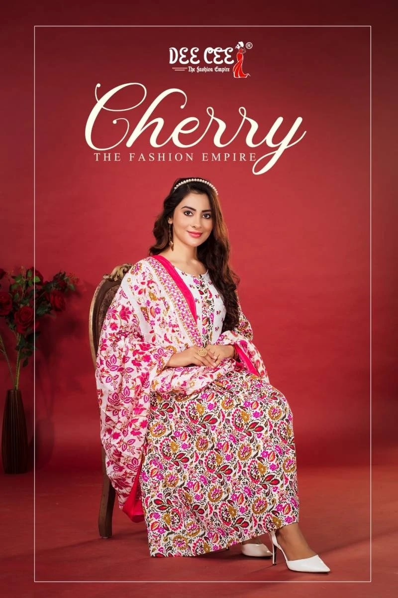 Deecee Cherry Cotton Kurti Pant With Dupatta Collection