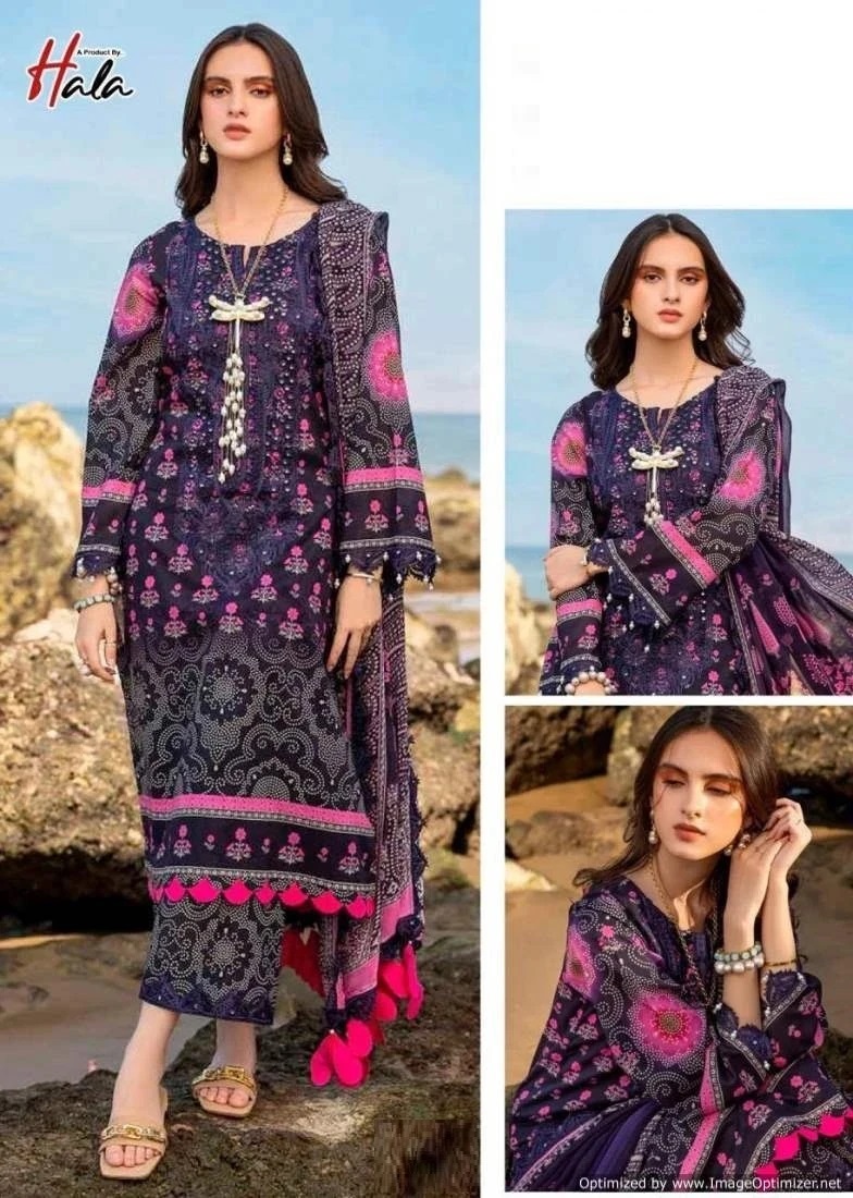 Hala Zafira Vol 1 Printed Lawn Cotton Dress Material Collection