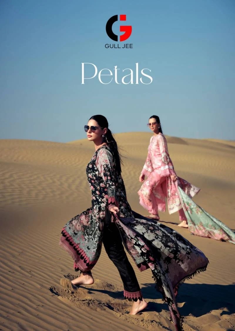 Gull Jee Petals Muslin Exclusive Designer Salwar Kameez Collection