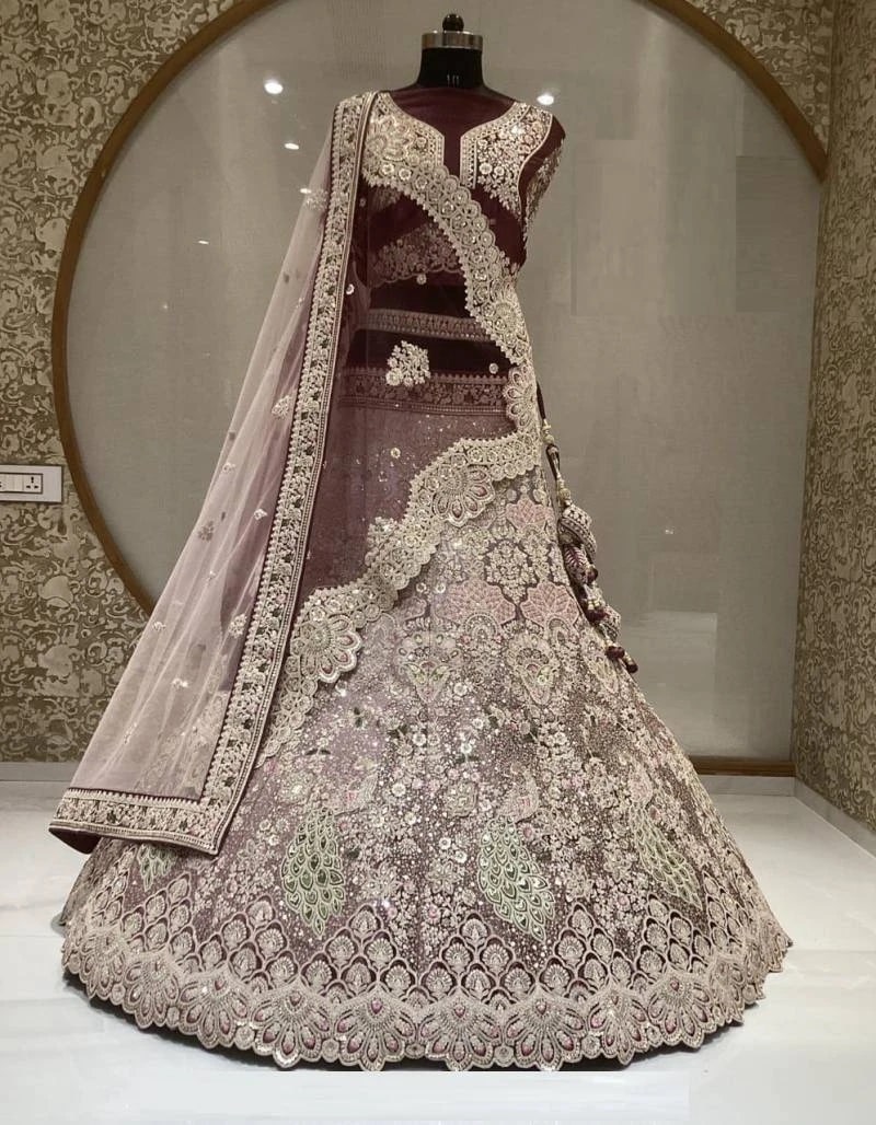 Brown 2708 Designer Bridal Lehenga Choli Collection