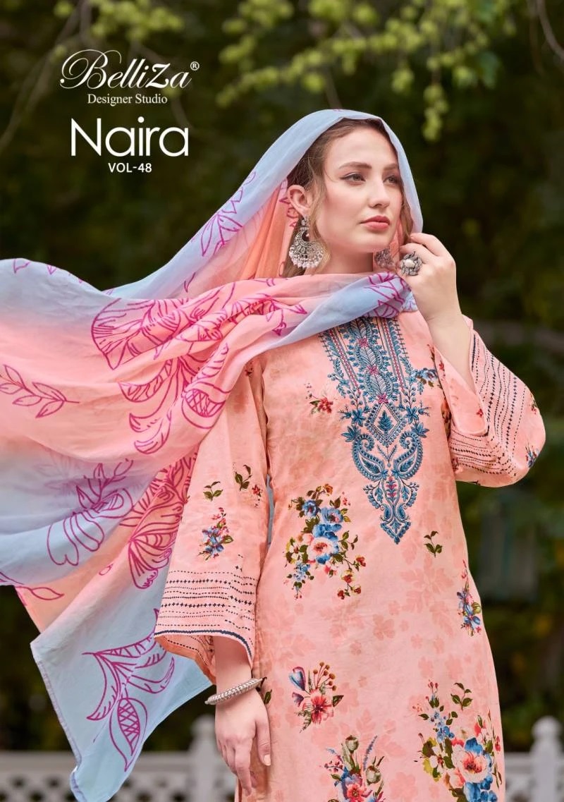 Belliza Naira Vol 48 Designer Printed Dress Material Collection