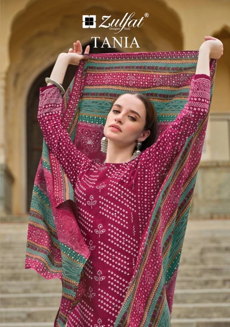 Zulfat Tania Pure Cotton Dress Material Collection